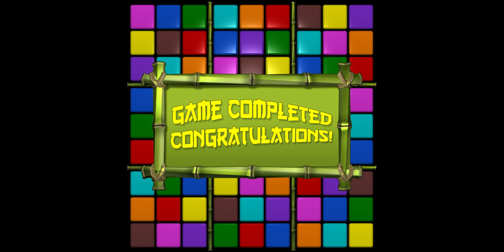 Color Sudoku board showing the Game Completed message