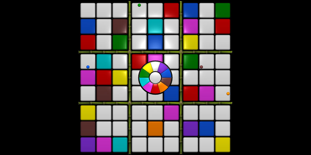 Color Sudoku board at the begining of the game