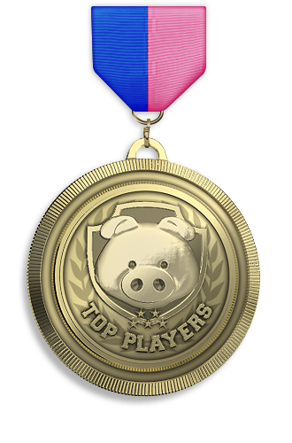 Space Pig's top score medal